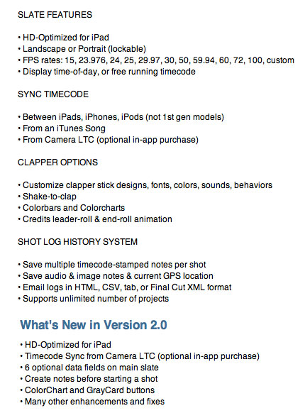 Slate-features