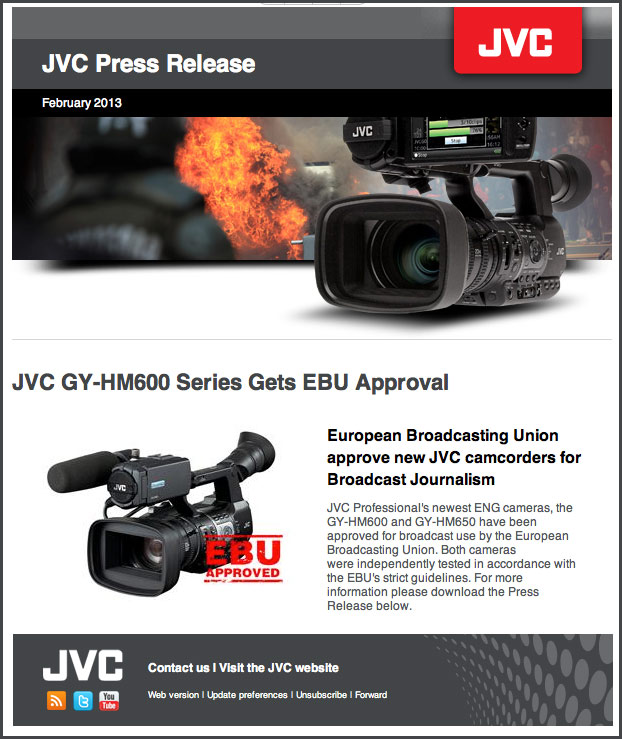 Caméra JVC GY HM600 – Occasion – Fabriquée Au Japon (2013)